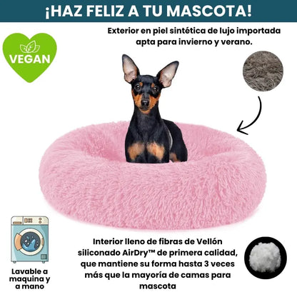 Cama Original Antiestrés Para Perros Mascotikos™ + Almohadita De Regalo 🎁